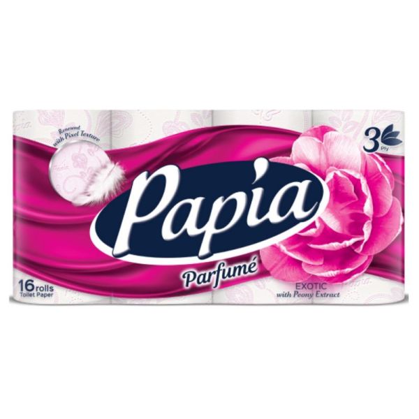 Hîrtie igienică Papia 3 слоя (16 шт)