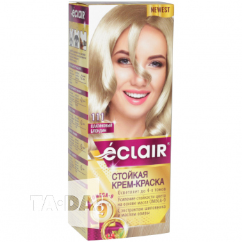 Крем-краска для волос ECLAIR ''OMEGA 9 ''N11.1 Платиновый блондин