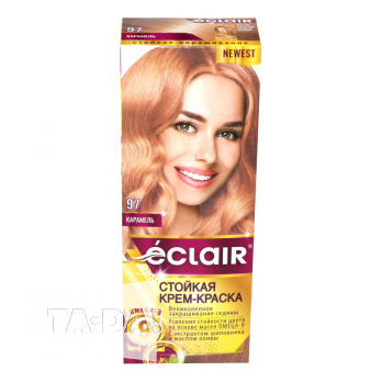 Крем-краска для волос ECLAIR ''OMEGA 9''N9.7 Карамель