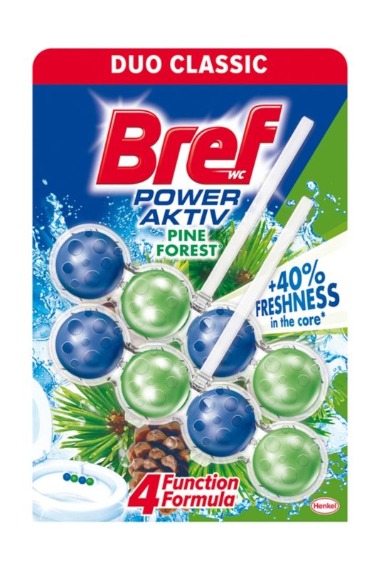 Soluție p/u WC Bref Activ Pine 2x50gr