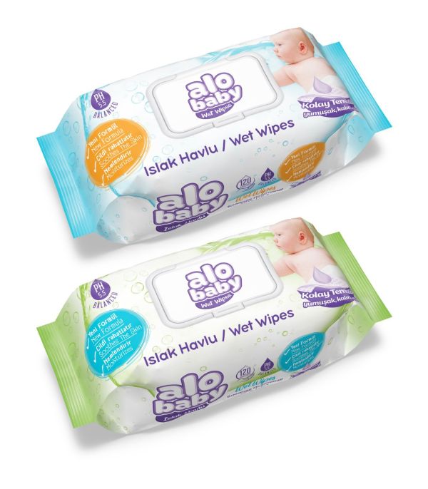 Влажные салфетки Alo baby 120 Pcs