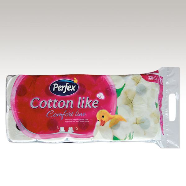 Туалетная бумага Perfex 10 role 3st Cotton